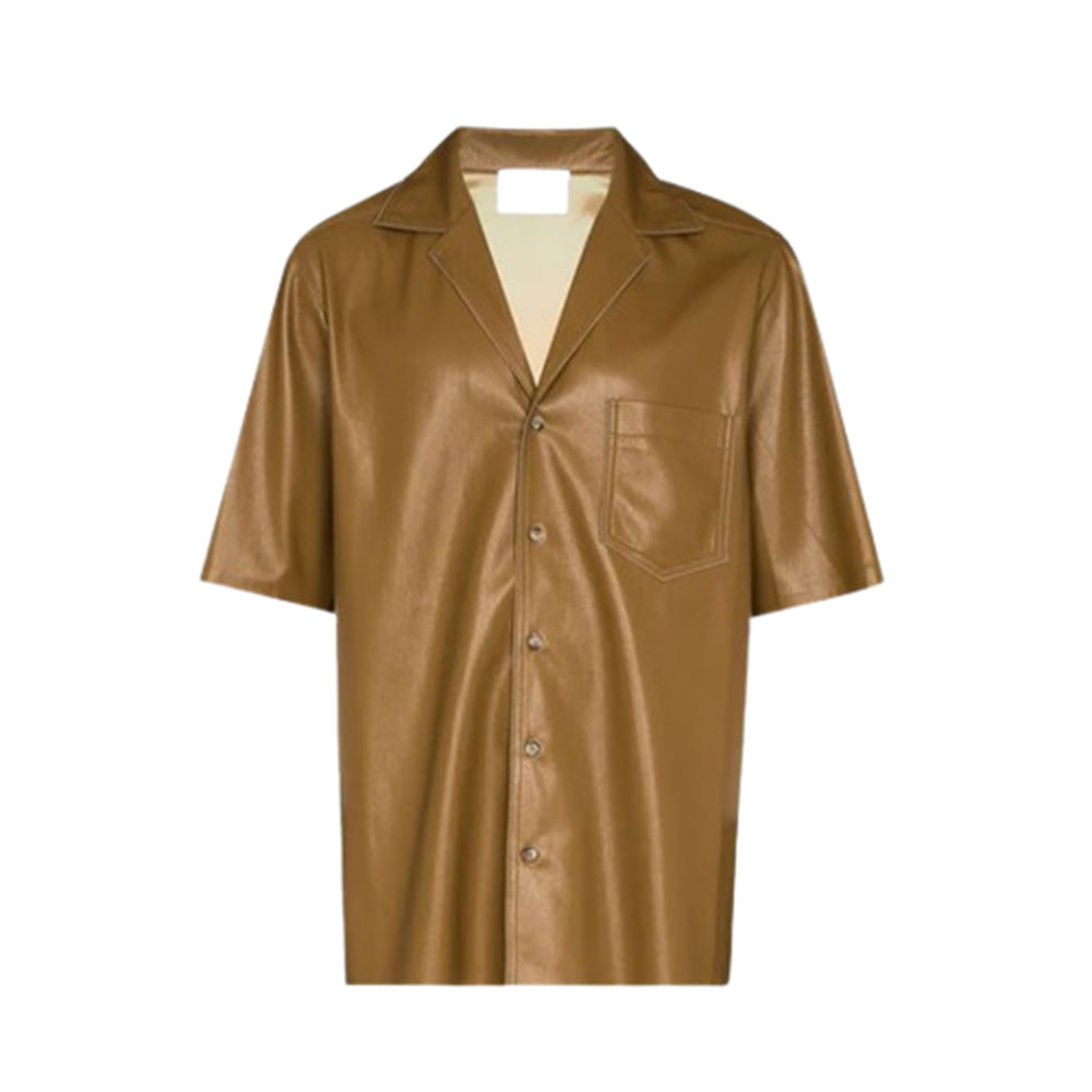 Men Leather Shirt