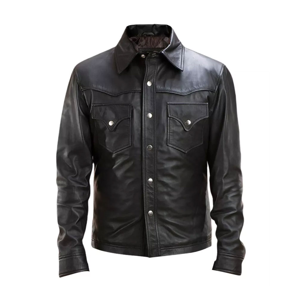 Women Leather Shirt