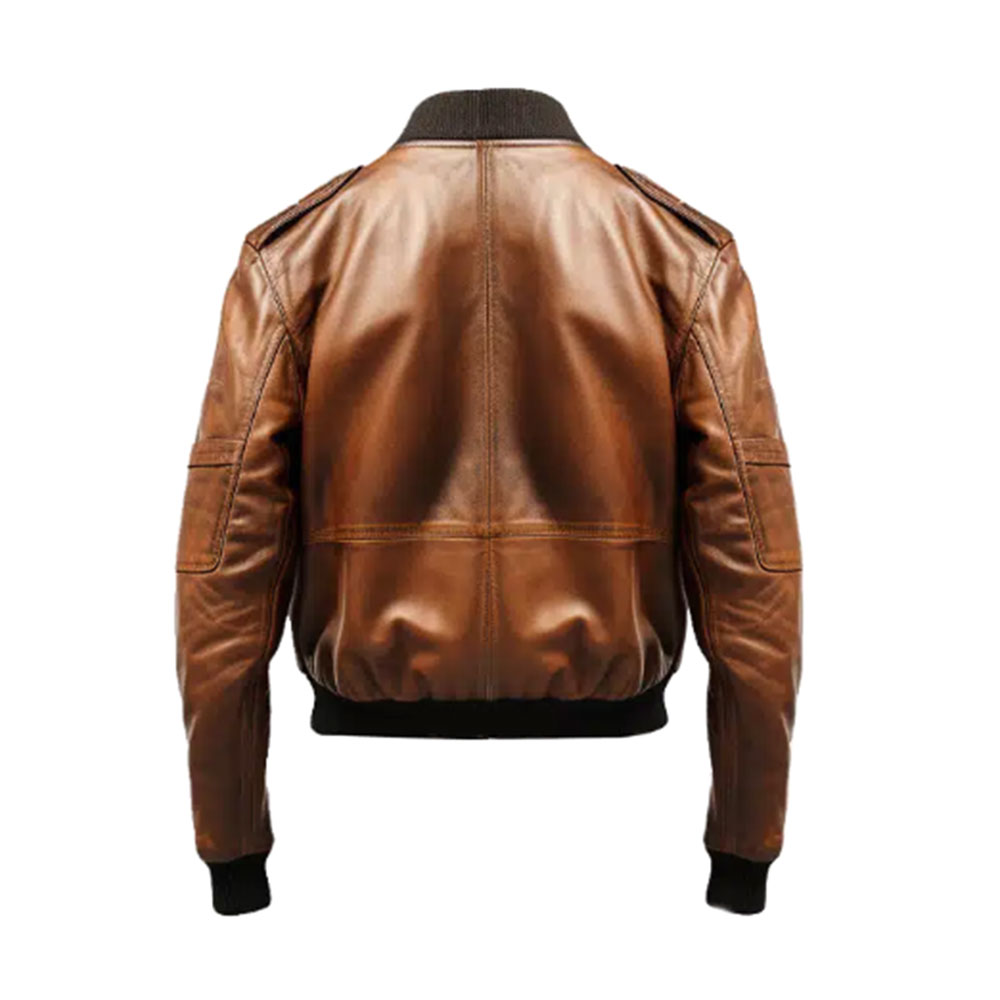 Leather Bomber Jacket