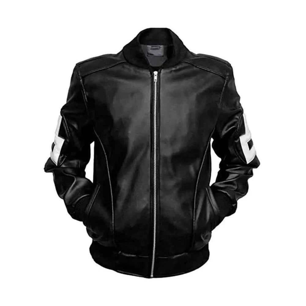 Leather Bomber Jacket