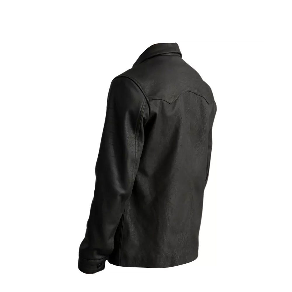 Men Leather Shirt