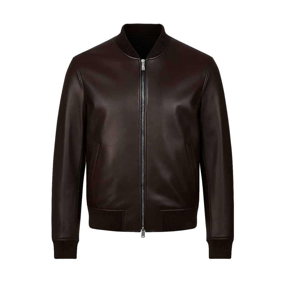 Leather Bomber Jacket