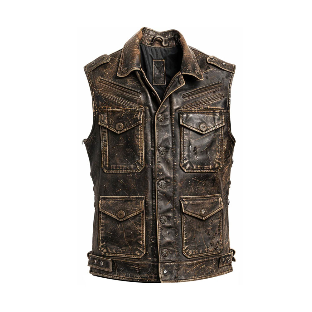 Men Leather Vest