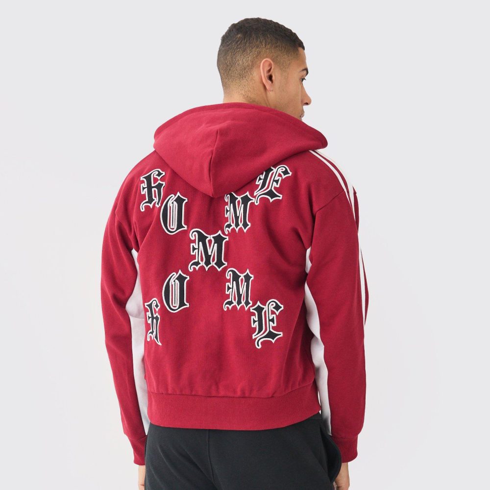 NFL Eagles Oversized Varsity PU Applique Jacket