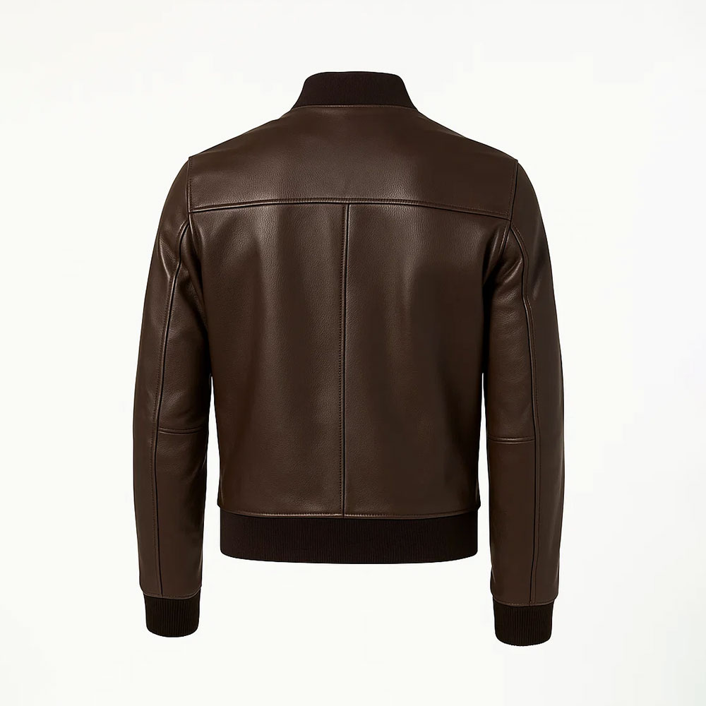 Leather Bomber Jacket