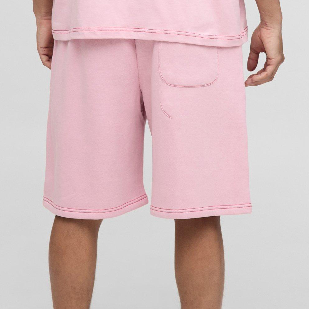 Oversized Official Contrast Stitch Short
