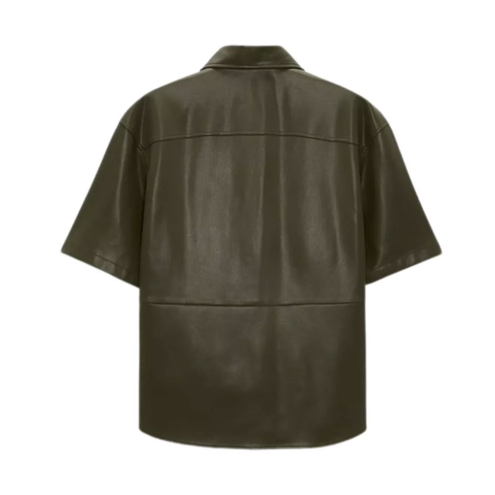 Women Leather Shirt