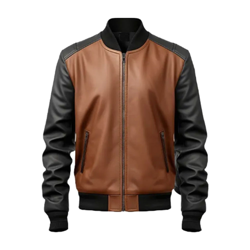 Leather Bomber Jacket