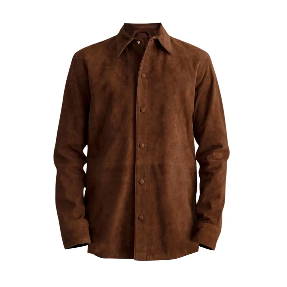 Men Leather Shirt