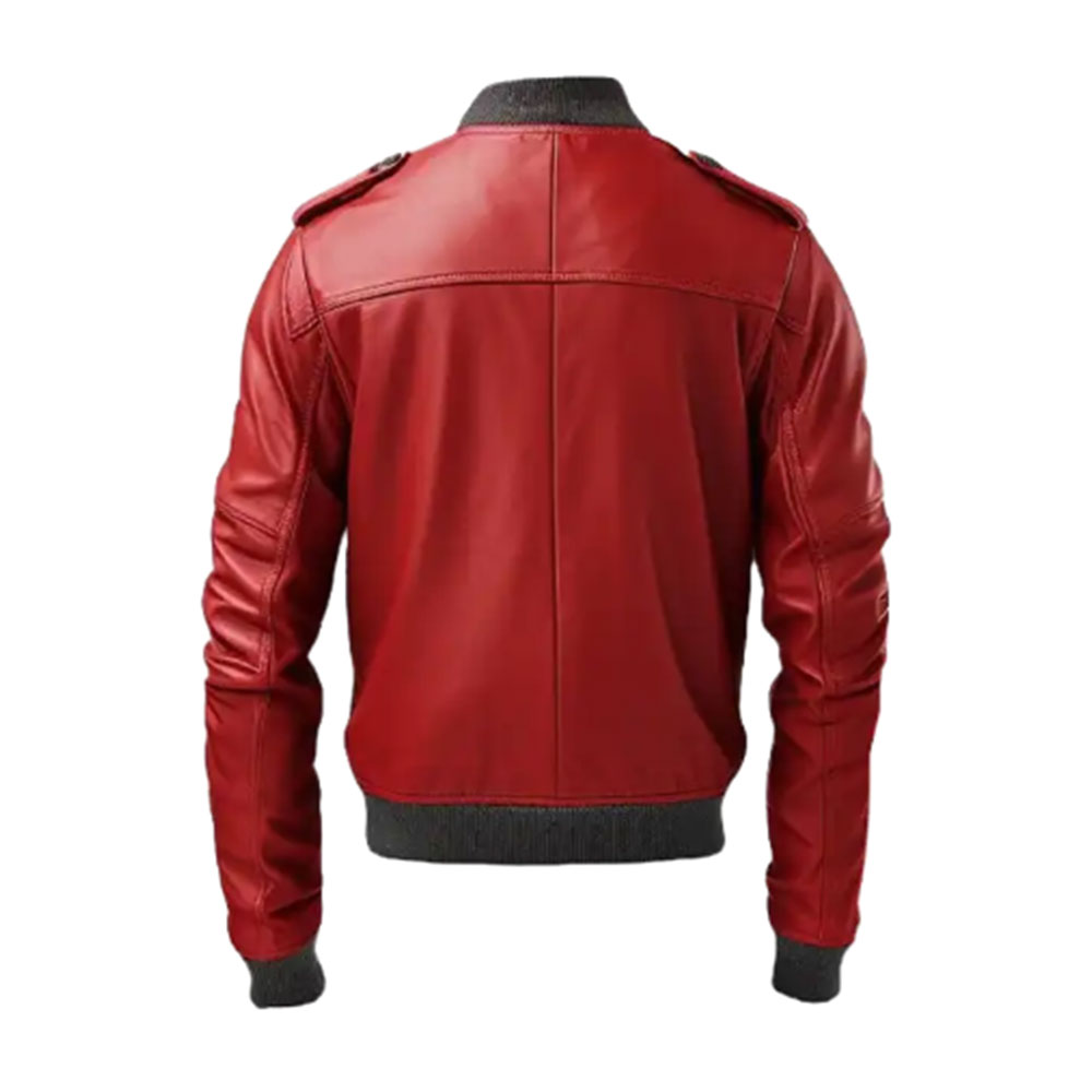 Leather Bomber Jacket