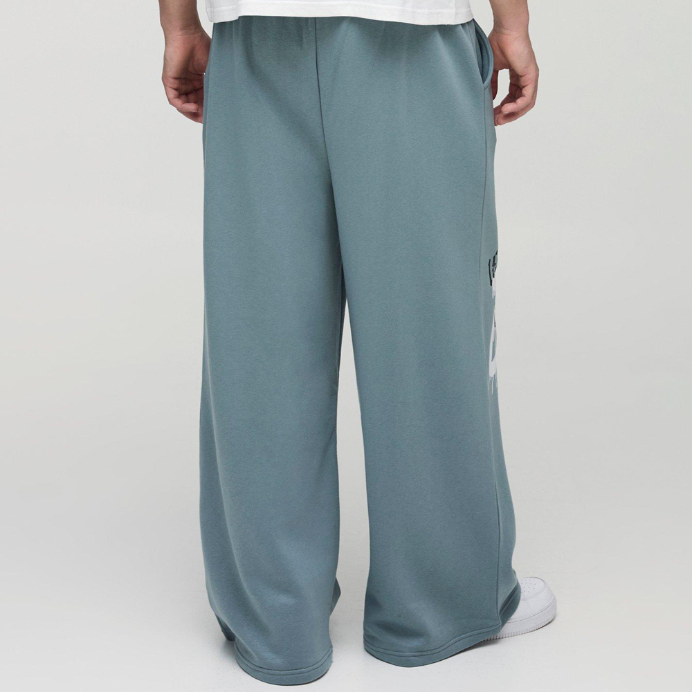 Extreme Wide Leg Grunge Varsity Jogger